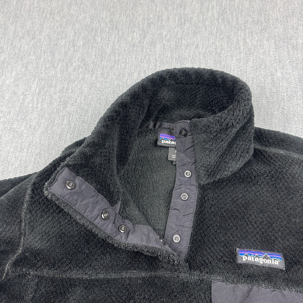 Patagonia Better Sweater Jacket Womens Small Black Fleece 1/4 Snap Outdoor 25542 - Picture 5 of 13